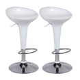 thumbnail image 1 of SET DE 2 BANCOS PARA BARRA REDONDOS CON ALTURA AJUSTABLE COLOR BLANCO, 1 of 5