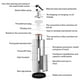thumbnail image 5 of Botella de aceite de oliva Wosthever 290ml acero inoxidable vidrio, 5 of 6