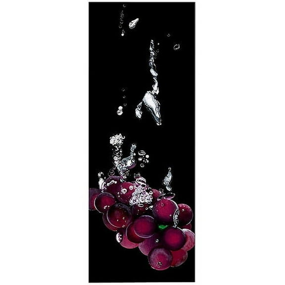 Trademark Art "Grapes Splash" Canvas Art by Roderick Stevens, 12x32