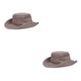 thumbnail image 4 of Sonducket Sombrero de pescador para mujer Gorra de ala ancha ajustable Sombreros de cubo de diseño simple Café 2Conjunto, 4 of 6