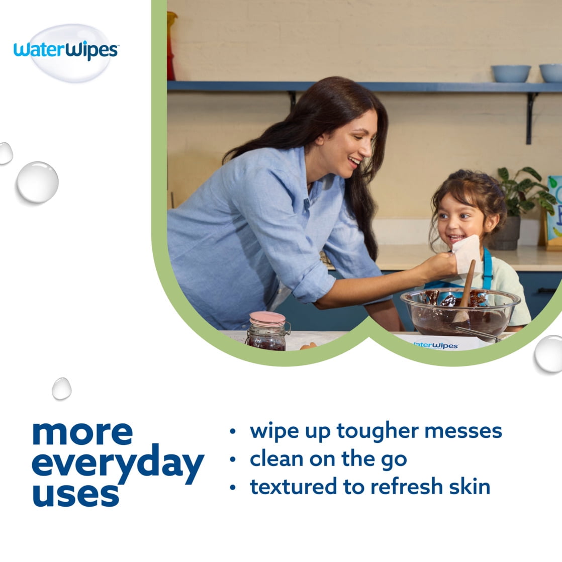 WaterWipes Sensitive Baby & Toddler Wipes, 3-In-1 Cleans, Cares, Protects, 99.9% Water, Textured Clean, Unscented & Hypoallergenic, 4 Packs (240 Wipes)