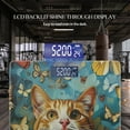 thumbnail image 3 of Bathroom Scale, Highly Accurate Digital Body Scale,Precisely Measures Weight up to 400 lbs-Orange And White Cat Surrounded By Butterflies, 3 of 4