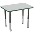 thumbnail image 4 of ECR4Kids 24in x 36in Rectangle Premium Thermo-Fused Adjustable Activity Table Grey/Green/Black - Super Leg, 4 of 8