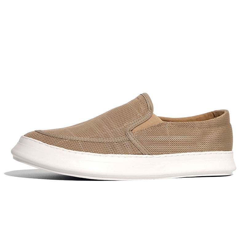 Men's Slip on Sneaker Knit Walking Loafers Memory Foam Driving Work
