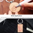 thumbnail image 2 of HORIALENCE 18Pcs Unfinished Wood Keychain Craft Blank Decorative for Artists and, 2 of 8