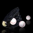 thumbnail image 3 of OULII 1PC Pitcher Baseball Glove PVC Black Catching Gloves for Sports Equipment Practice Session, 3 of 8