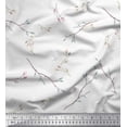 thumbnail image 1 of Soimoi Moss Georgette Fabric Leaves & Buds Flower Fabric Prints by Yard 42 Inch Wide, 1 of 1