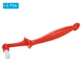thumbnail image 3 of Unique Bargains Espresso Machine Brush, 2 Pcs Coffee Cleaning Tool for Coffee Grinder, Red, 3 of 7