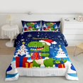 thumbnail image 2 of Manfei Funny Xmas Dinosaur Bedding Comforter Set 2pcs, Kids Merry Christmas Twin Comforter Sets, Kawaii Animal Bedding Set, Luxury Bedroom Decor, 2 of 8