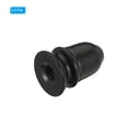 thumbnail image 3 of Uxcell 1" Tall Iron Lamp Finials Cap Knob, 2Pcs Lamp Screw Round Head Holder Tapped 1/4 27 for Lamp Shade, Black, 3 of 5