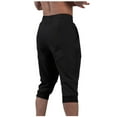 thumbnail image 4 of Mens Jogger Capri Pants Active Fit Workout Athletic Gym Capris Elastic Waist Joggers with Pockets, 4 of 7