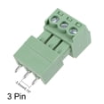 thumbnail image 3 of Bloque terminal enchufable de 3 pines, paso de 3.81 mm (3.5 mm) conector PCB macho y hembra 5 pares, 3 of 4