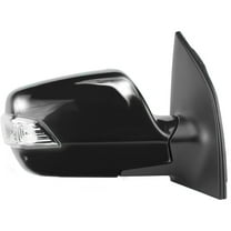 75027K - Fit System Passenger Side Mirror for 09-14 Kia Sedona, textured black w/ PTM cover, w/ turn signal & memory, foldaway, Heated Power