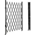 thumbnail image 1 of GloryStar Metal Retractable Security Gate, Folding Fence with Waterproof Rust-Proof Finish, 360° Wheels and Foot Lock for Garden or Home, 1 of 7
