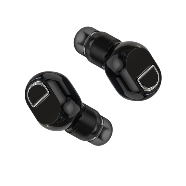 Bearachild Auricular intrauditivo individual, inalámbrico, con micrófono y reducción de ruido, llamada manos libres Cables de audio/vídeo Negro 2 orejas