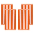 thumbnail image 2 of BNM Cotton Striped Oversized Beach Towels, 34" x 64", Set of 4, Orange, 2 of 10