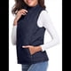 thumbnail image 3 of Chaleco Acolchado con Cuello Alto, Cremallera y Bolsillos para Mujer Azul Oscuro XL, 3 of 10