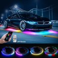 thumbnail image 2 of Tira de luz LED Flexible para debajo del cuerpo, Control remoto por aplicación, luces de neón RGB, lámpara de atmósfera para decoración automática, 2 of 4