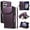 Purple, variant on for Samsung Galaxy A56 5G Case with 11 Card Slots & 2 Cash Pockets for Woman Man,PU Leather Flip Kickstand Folio [RFID Blocking] Wallet Case, Wrist Strap Magnetic Clasp Protective Cover,Red