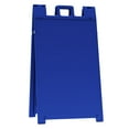 thumbnail image 2 of Plasticade Signicade Portable Folding Sidewalk Double Sided Sign Stand, Blue, 2 of 10