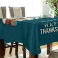thumbnail image 3 of Coolnut Thanksgiving Turkey Tablecloth, Waterproof Washable Polyester Square Table Cover, Durable Tablecloth for Kitchen Dining Table Party Decor, 54"X 72", 3 of 7
