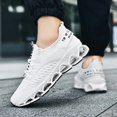 thumbnail image 5 of Men's Lightweight Breathable Sports Shoes, Blade Sole Comfortable for Standing Running Shoes, Trendy Multi-functional Sports Leisure Men's Fashion Shoes, Absorbing Cushioning And Low-top Lace-up, 5 of 9