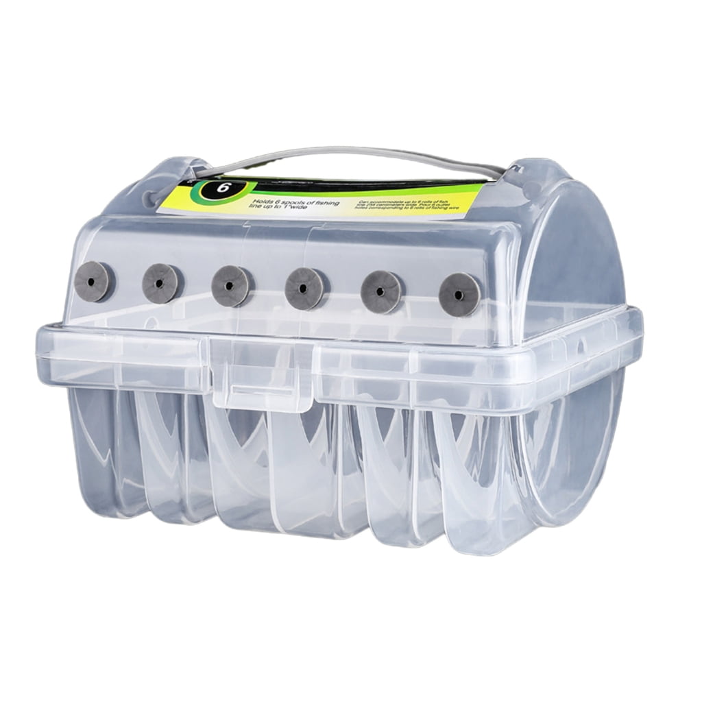 6 fishing line holder box Vidifor 2 Pack Grids Tackle Organizer Mascara Brushes Container Tackle Tray Box Plastic Storage Organizer Container for Crafts, Beads Earrings, Screws, Nail, Pins : Arts, Crafts & Sewing while the stainless Plano Synergy 141250 Fishing Tackle