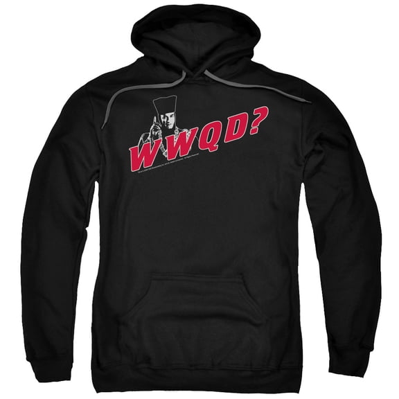 Star Trek Wwqd Adult Pullover Hoodie Sweatshirt Black