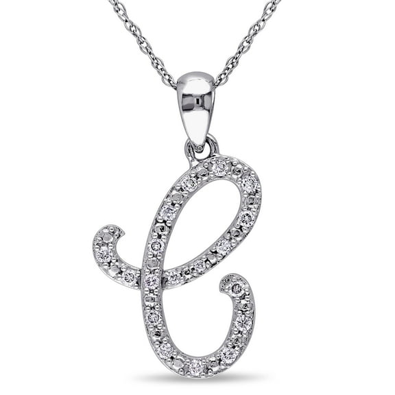 Everly Women's Diamond 10k White Gold Pendant