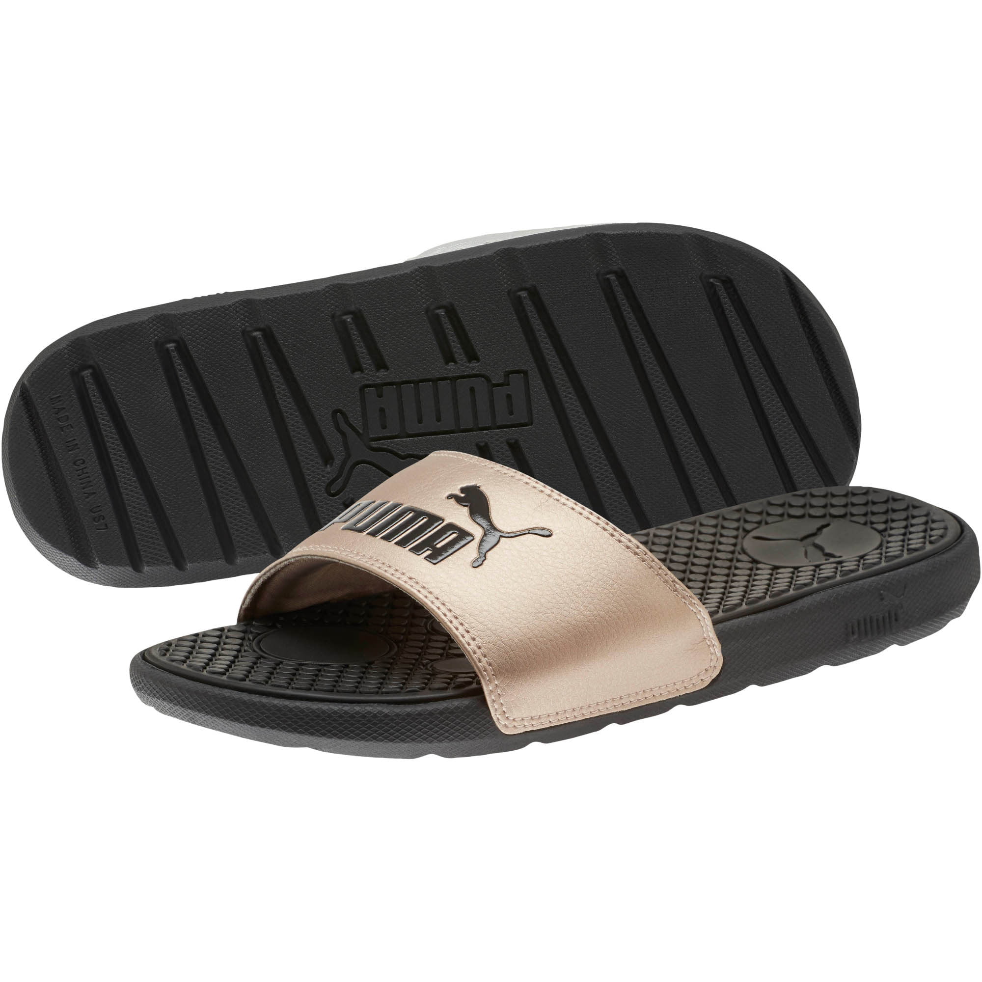puma slides flip flops