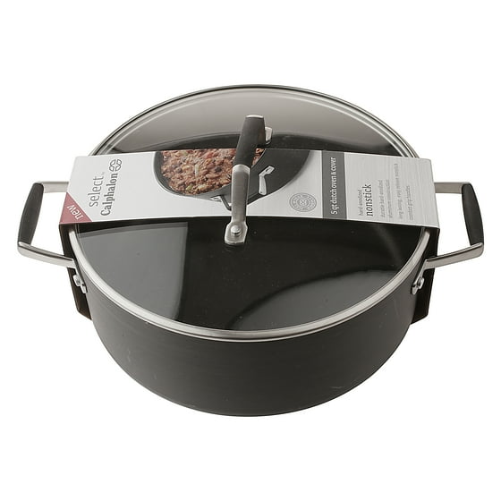 Select By Calphalon Hard Anodized Nonstick 5 Quart Dutch Oven With