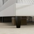 thumbnail image 6 of SHA CERLIN White King Size Platform Bed Frame with Velvet Channel Headboard, Adult, 6 of 12