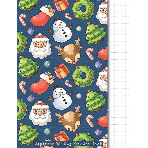 Japanese Writing Notebooks Japanese Writing Practice Book Kawaii Christmas Themed Genkouyoushi Paper Notebook To Practise Writing Japanese Kanji Characters And Kana Scripts Such As Katakana And Hiragana Together With This Customized Japanese Writing Notebooks Japanese Writing Practice Book Kawaii Christmas Themed Genkouyoushi Paper Notebook To Practise Writing Japanese Kanji Characters And Kana Scripts Such As Katakana And Hiragana Together With This Customized