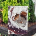 thumbnail image 3 of America Forever Winter Garden Flag Squirrel Double Sided Vertical Decorative 12.5 x 18 inches for Outdoor, Yard, Porch Happy Holidays Welcome Winter Snowfall Snowflakes Acorn and Squirrel Décor, 3 of 3