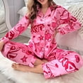 thumbnail image 4 of Gibobby sexy camisón de algodón para niñas Conjuntos de pijamas y pijamas para mujer Pijamas caseros casuales Conjuntos de pijamas casuales de moda (Rosa, S), 4 of 5