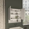 thumbnail image 2 of Bathroom Storage Cabinet, Medicine Cabinet, 2 Doors, 4 Shelves, White, White Bathroom Wall Storage,Engineered Wood Bathroom Storage Rack, Bath & Faucets, Bathroom Storage Medicine Cabinet, 2 Doors, 4, 2 of 8