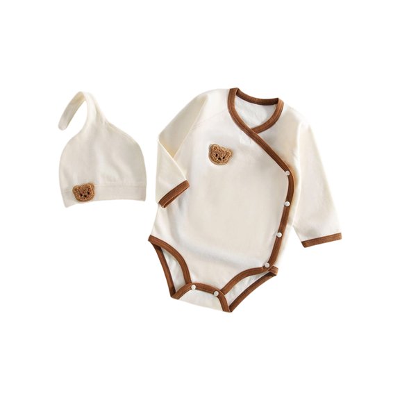 Baby Clothes Hospital Girl Boy Romper Long Sleeve Cotton 0 6 Months Unisex Baby Jumpsuit