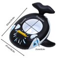 thumbnail image 2 of Natación Para Bebé De Tiburón Ballena Con Asa, Ayuda Inflable Para Nadar Con Asiento De Natación De Pvc Para Bebés Y Niños Speravity HA039768-02, 2 of 6