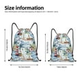 thumbnail image 5 of Yiaed Watercolor Sailboat Print Drawstring Bags Drawstring Backpack Bulk String Back Pack Gym Sport Bag-Medium, 5 of 5