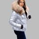 thumbnail image 4 of Parkas de manga larga para mujer, chaqueta de invierno para mujer, chaqueta de plumón, cuello corto, chaqueta con capucha de talla grande, abrigo para mujer, 4 of 8