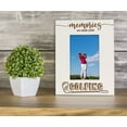 thumbnail image 4 of Darling Souvenir Made With LoveEngraved Table Top Photo FrameWooden Memories Are Made While Golfing Quotes White Picture Frame Gift For Golf Lover, 5x7 Photo Size Vertical, 4 of 8