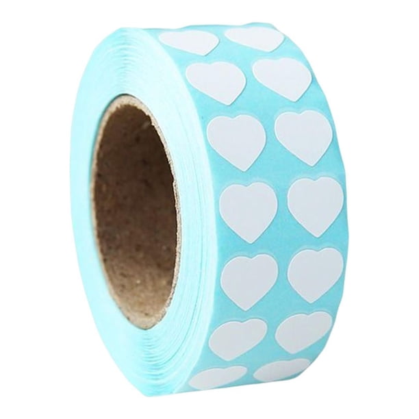 Etiquetas térmicas, rollos de etiquetas adhesivas, sellos para sobres, grabables para cocina, logotipos y bricolaje. Forma de corazón