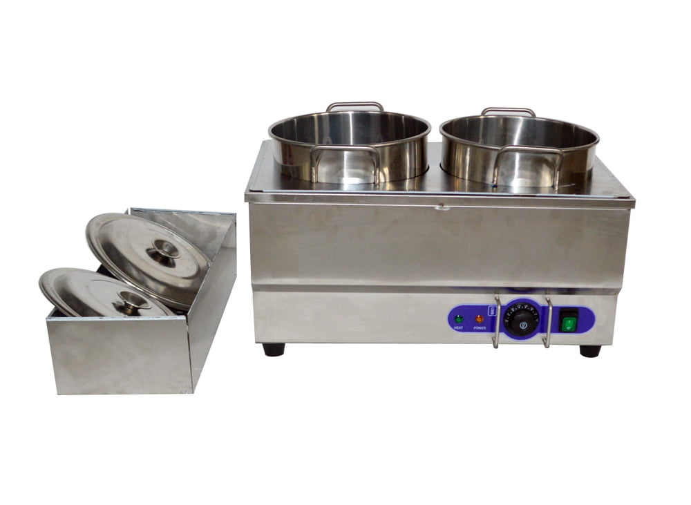 850W Commercial Electric Food Warmer Steam Table Steamer Buffet Countertop 2-Pan 
