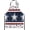 Navy, variant on Rustic American Flag Star Kitchen Apron, Adjustable Neck Bib Apron with Wooden Style USA Flag & Star Print for Patriotic Cooking & BBQ