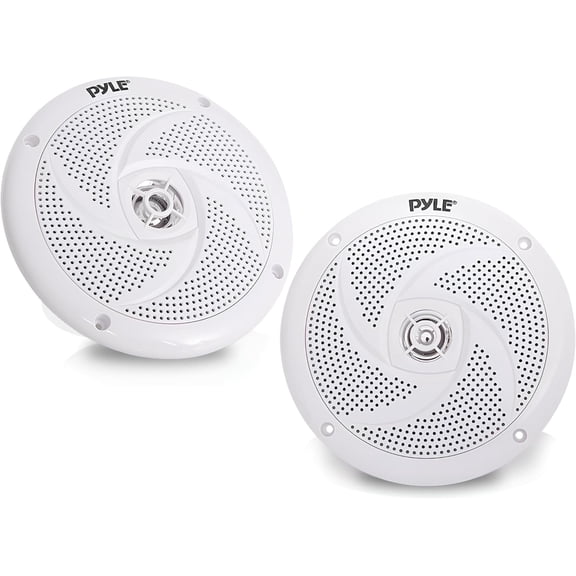 Pyle - Waterproof Rated Marine Speakers, Low-Profile Slim Style Speaker Pair