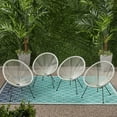 thumbnail image 2 of Mia Outdoor Hammock Weave Chair with Steel Frame (Set of 4), 2 of 7