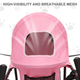 thumbnail image 6 of MoNiBloom 4 Wheel Foldable Lightweight Pet Stroller Trolley for Cats & Dogs, Pink, 6 of 14