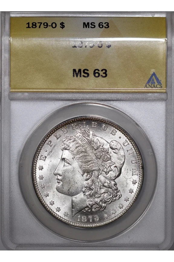 1879-O Morgan Silver Dollar ANACS MS63