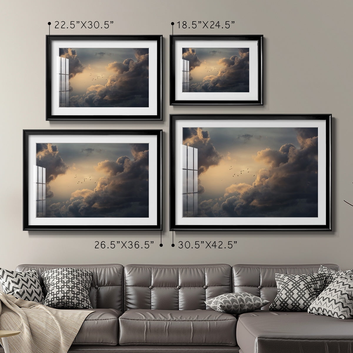 Soaring High Above Premium Framed Print - Ready to Hang