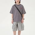 thumbnail image 3 of WAYUTE Boys Tshirts Short Sleeve Crewneck Striped Graphic Tee Shirt for Toddler Kids Versatile Comfort Daily Wear Summer Casual, 3 of 3